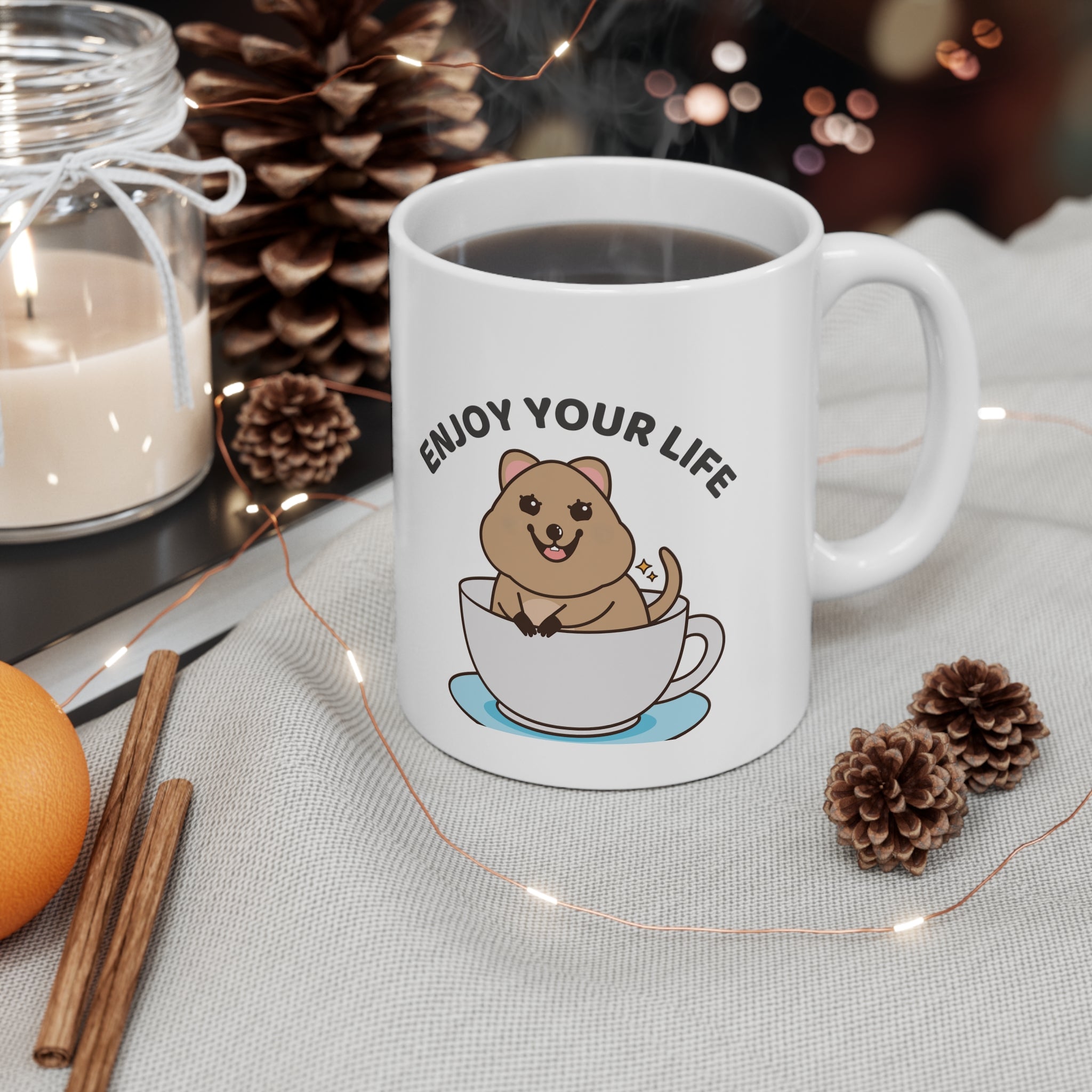 Enjoy Your Life Quokka Mug