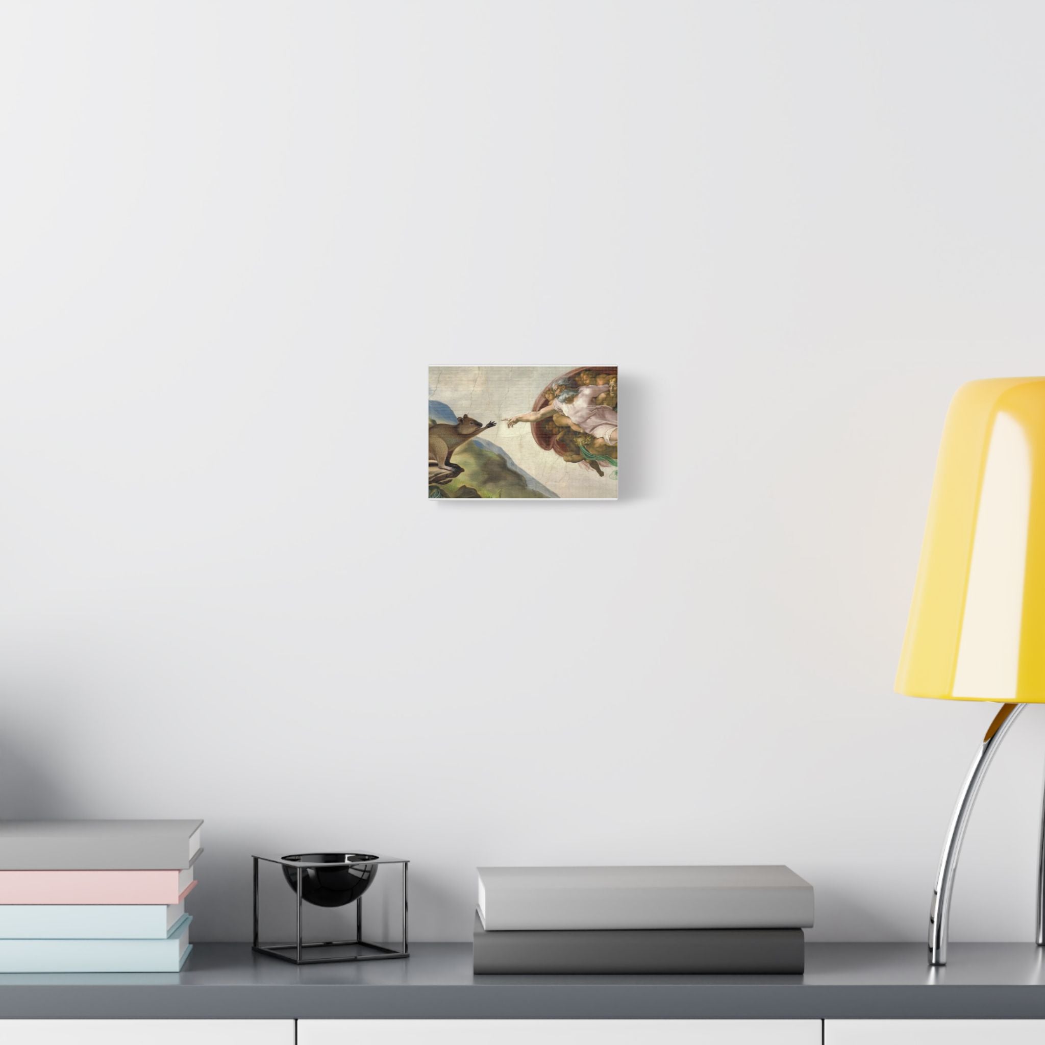 Quokka's Touch - Creation of Adam Parody Canvas Print