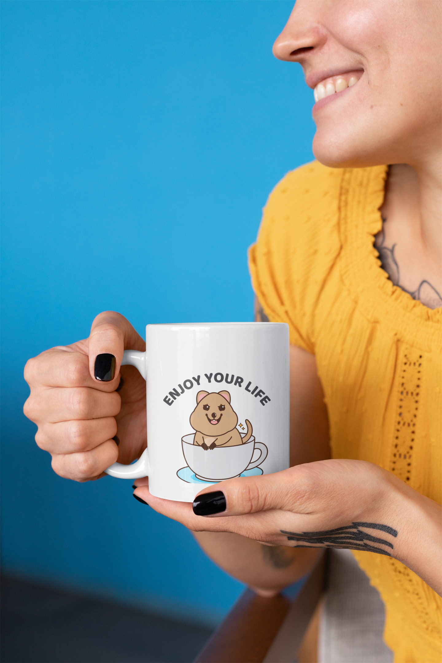 Enjoy Your Life Quokka Mug