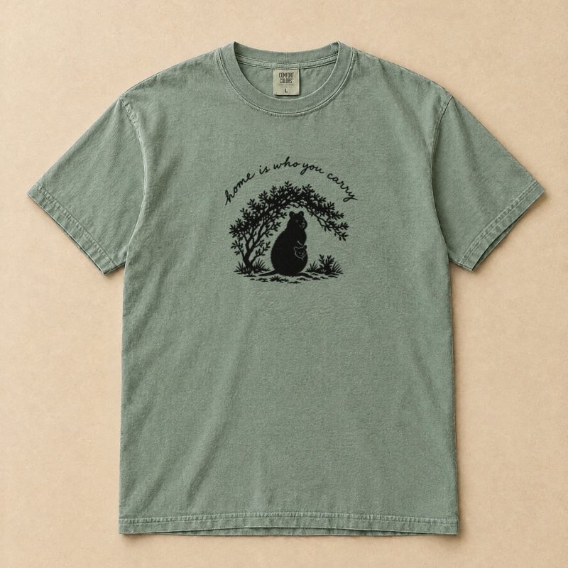 Home Is Who You Carry Quokka T-Shirt – Handwritten Mother & Joey Tee