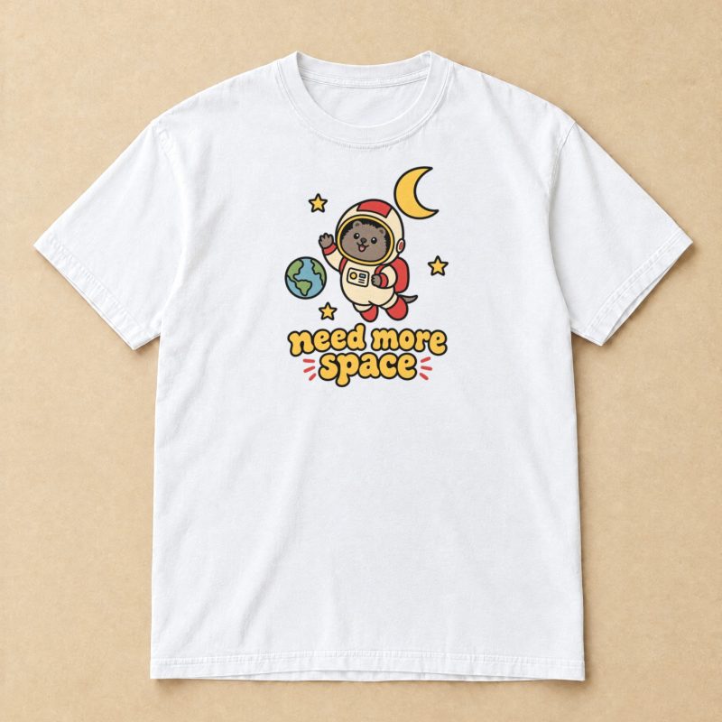 Need More Space Quokka T-Shirt – Astronaut Quokka Graphic Tee