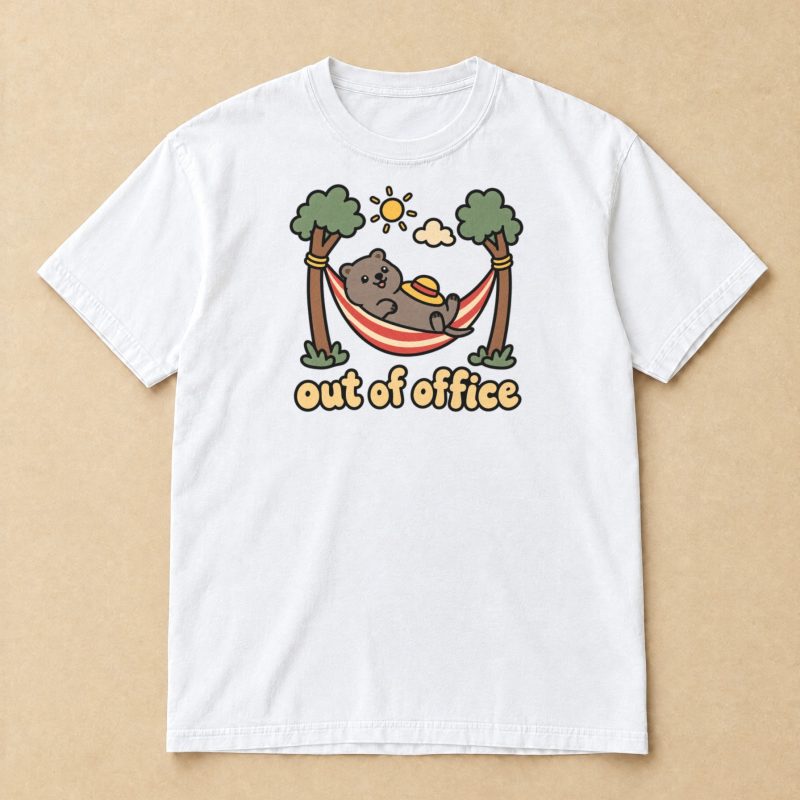 Out of Office Quokka T-Shirt – Hammock Nap Graphic Tee
