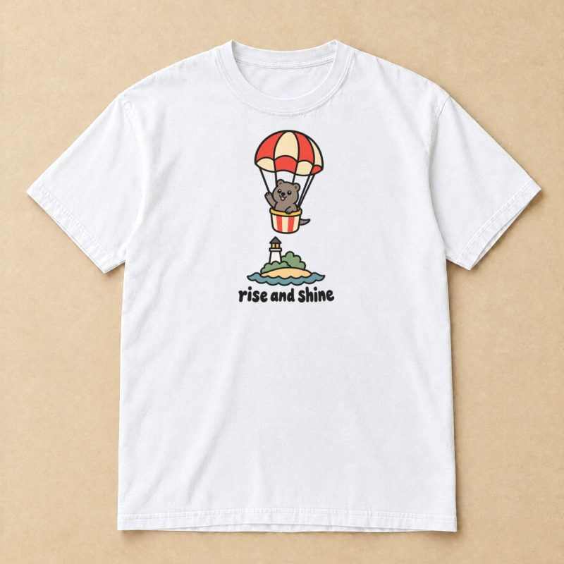 Rise and Shine Quokka T-Shirt – Parachute Island Graphic Tee