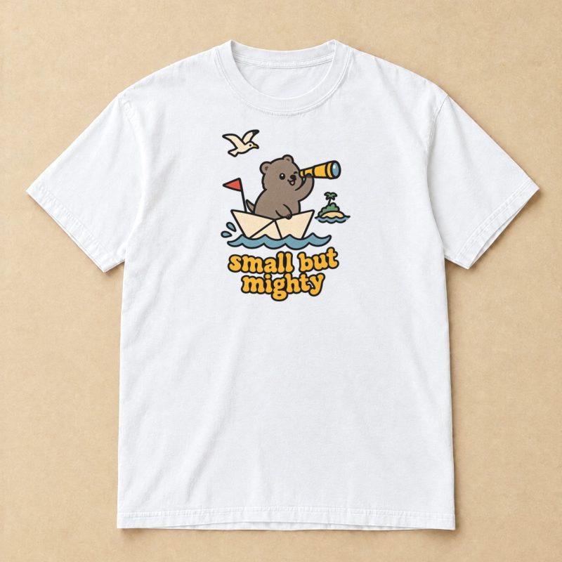 Small but Mighty Quokka T-Shirt – Paper Boat Explorer Graphic Tee