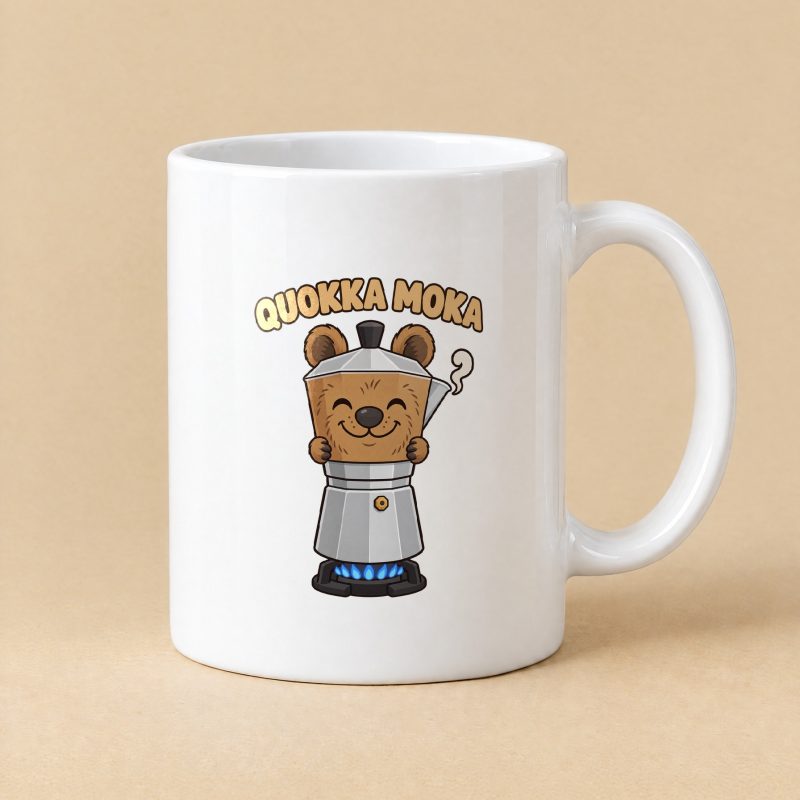 Quokka Moka Mug – Moka Pot Pun Coffee Mug 11oz