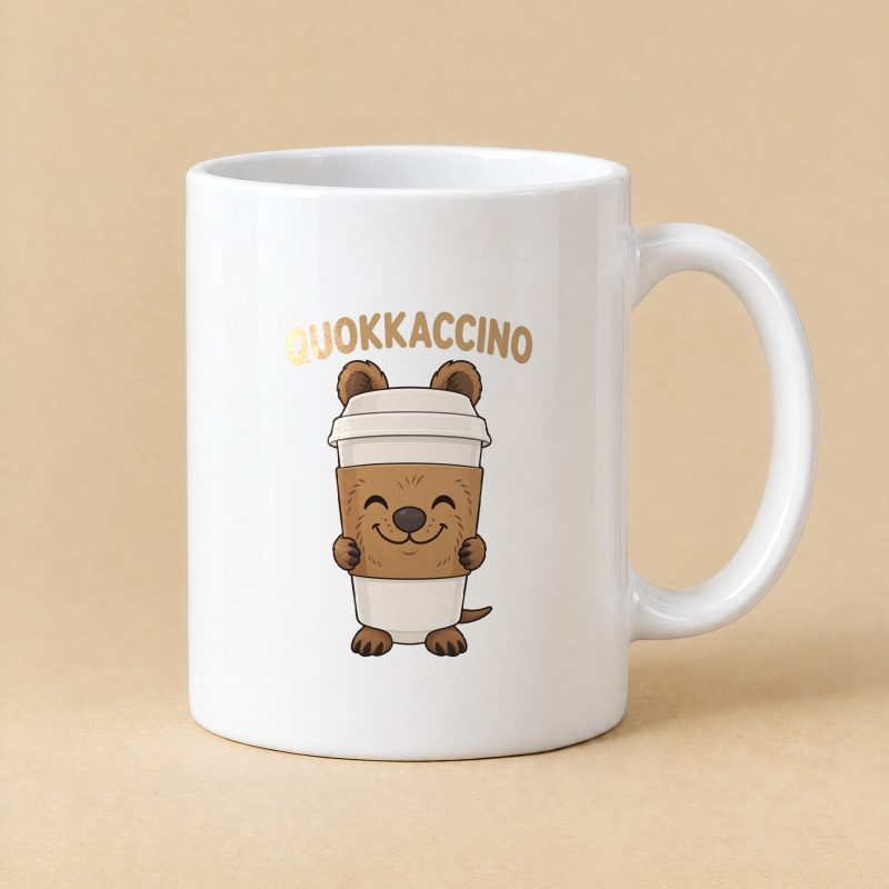 Quokkaccino Mug – Cappuccino Pun Quokka Coffee Mug 11oz