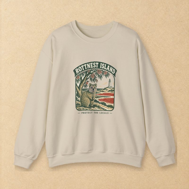 Protect the Locals Sweatshirt – Rottnest Island Quokka Crewneck