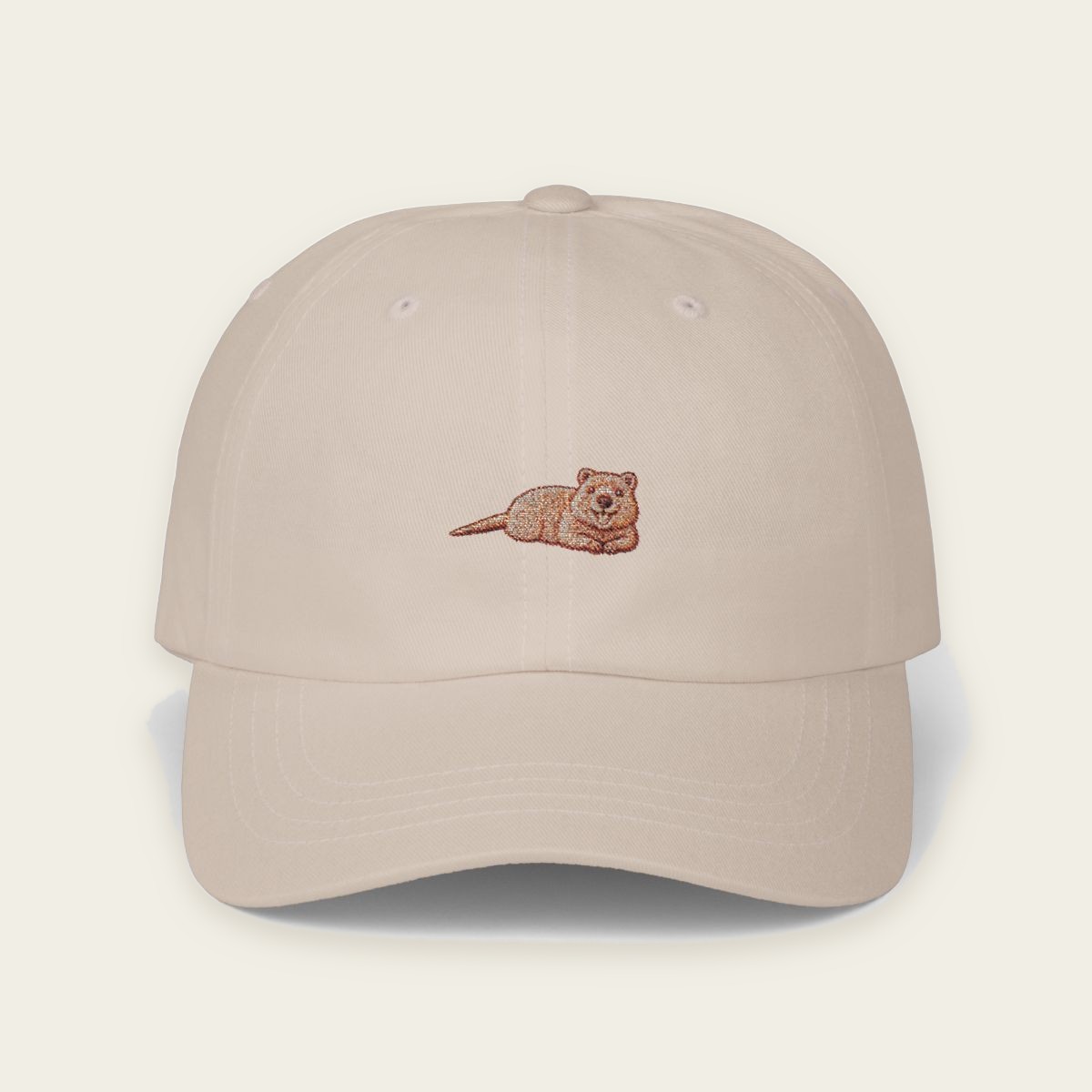 Lazy Quokka Embroidered Dad Hat – Lying Quokka Cotton Cap