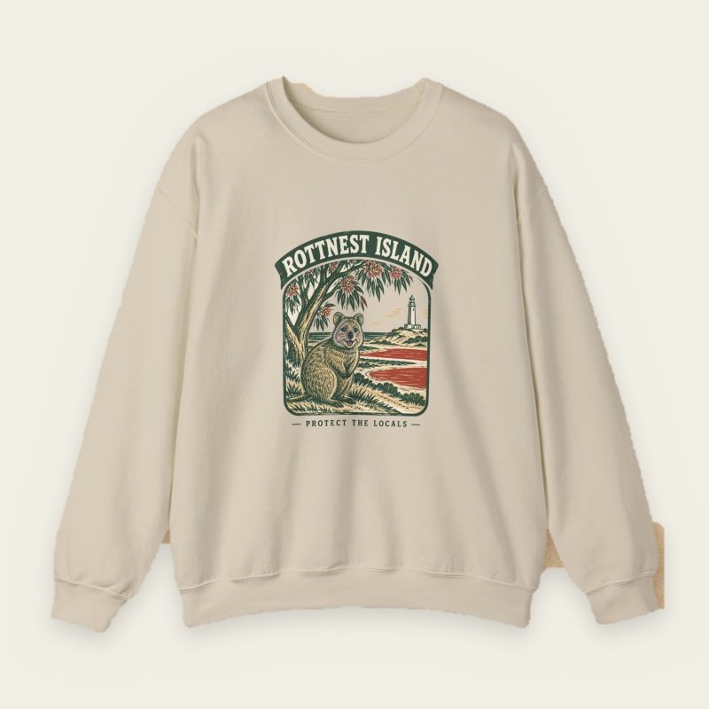 Protect the Locals Sweatshirt – Rottnest Island Quokka Crewneck