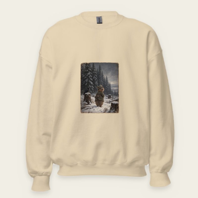 The Quokka in the Snowy Forest Sweatshirt – Caspar David Friedrich Parody Christmas Crewneck