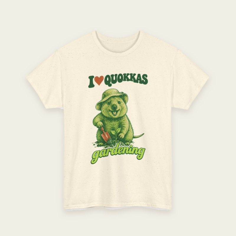I Love Quokkas & Gardening T-Shirt – natural tee