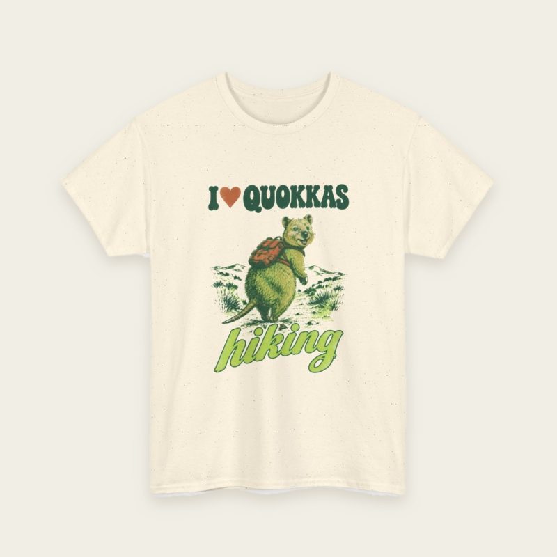 I Love Quokkas & Hiking T-Shirt – natural tee