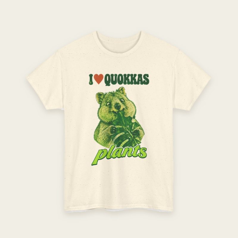 I Love Quokkas & Plants T-Shirt – natural tee