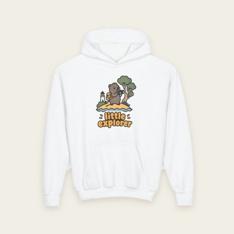 Little Explorer Quokka Kids Hoodie – Backpack Quokka Gift for Little Ones