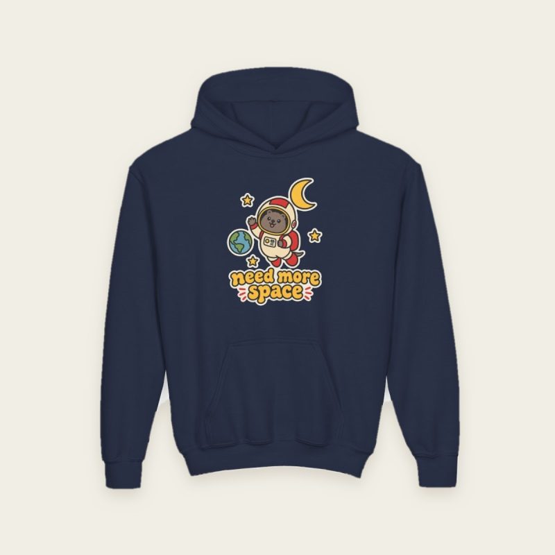 Need More Space Quokka Kids Hoodie – Astronaut Quokka Gift for Little Ones