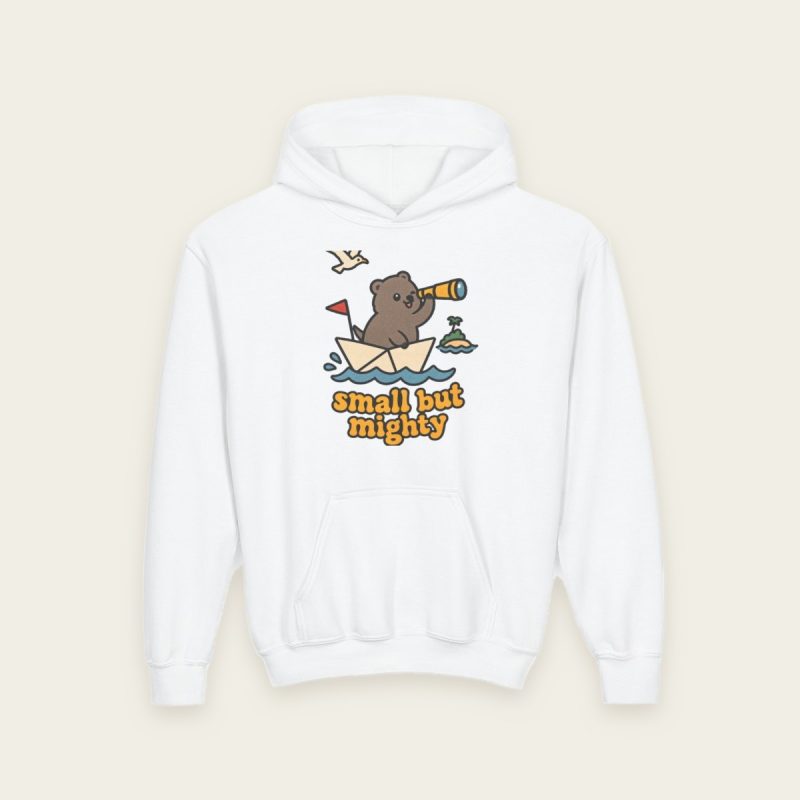 Small but Mighty quokka kids hoodie in White