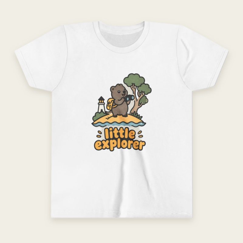 Little Explorer quokka kids T-shirt in White