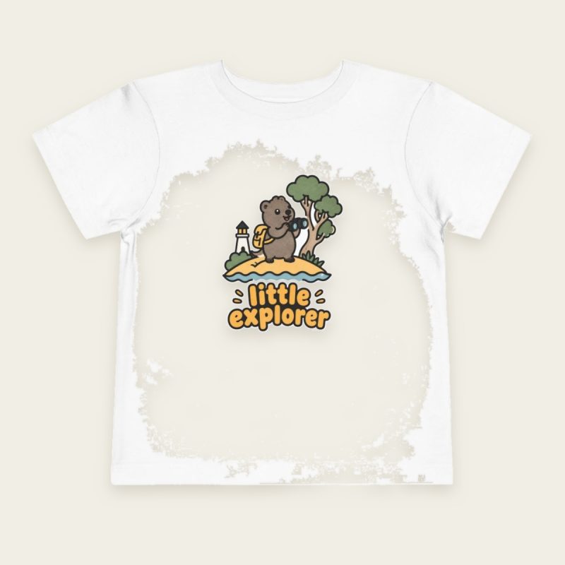 Little Explorer quokka toddler T-shirt in White