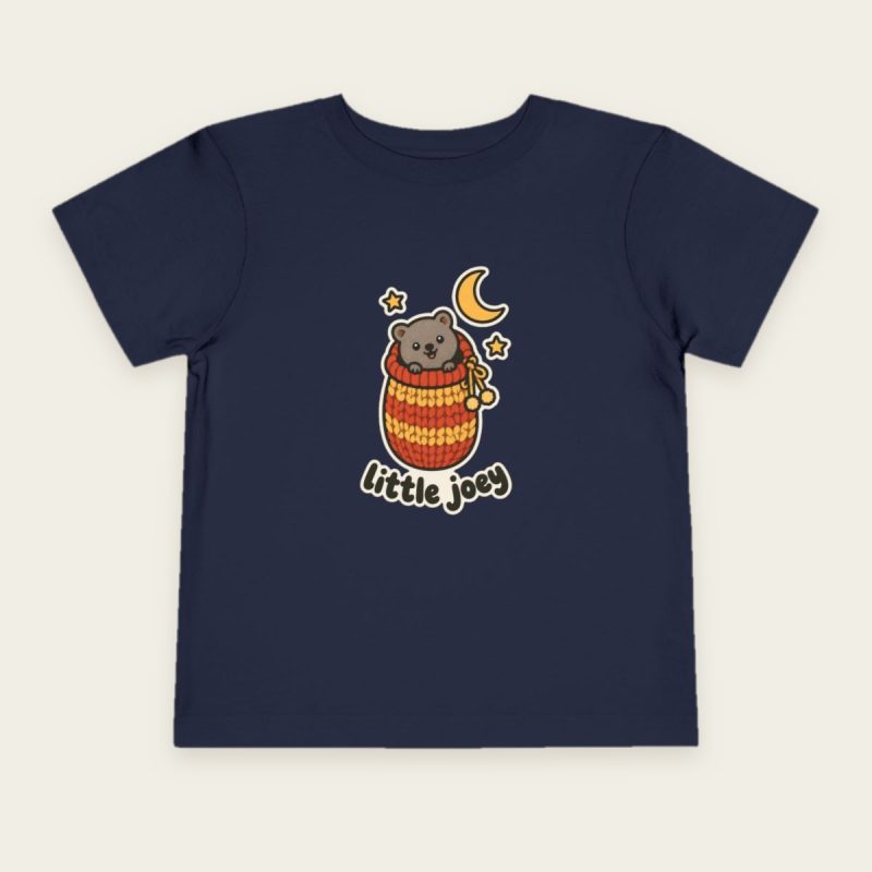 Little Joey quokka toddler T-shirt in Navy