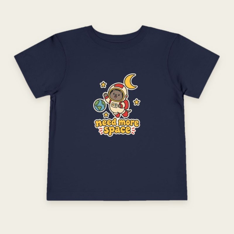 Need More Space quokka toddler T-shirt in Navy