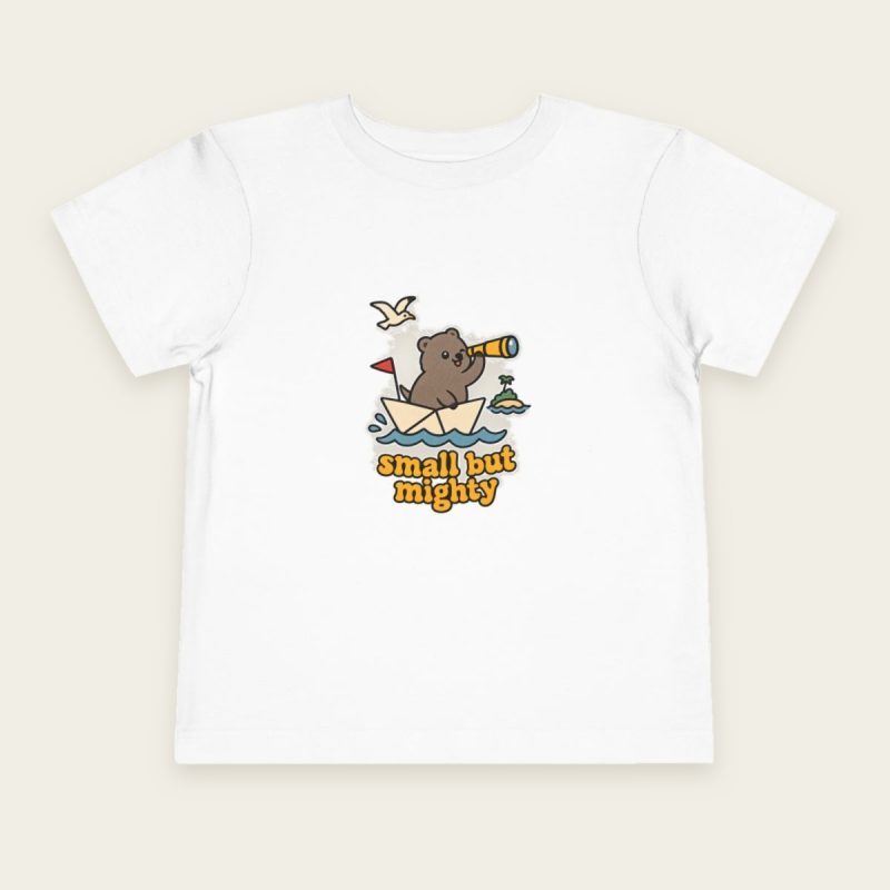 Small but Mighty quokka toddler T-shirt in White
