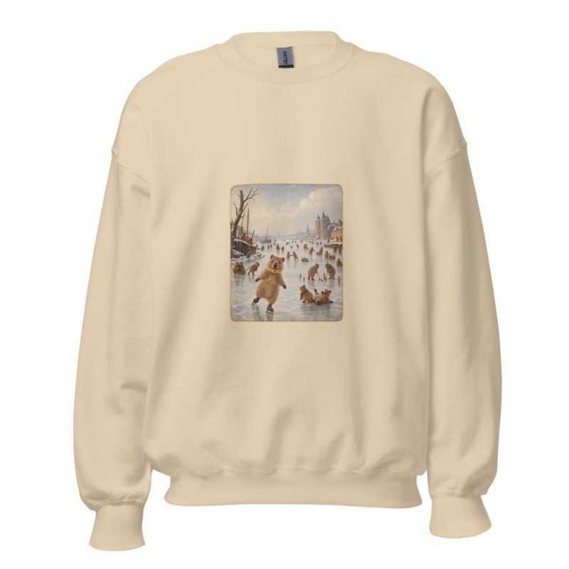 Quokkas on the Ice Sweatshirt – Sand